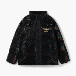 BOY LONDON BOYLONDON秋冬款印花幻彩潮流短款羽绒服N28908