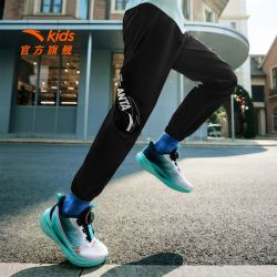 安踏 小冰裤安踏儿童装男童裤子防蚊速干裤秋季2026新款防晒薄款运动裤