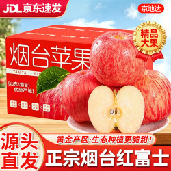 京地达 阿克苏冰糖心苹果 果径70-80mm 2.5kg 箱装