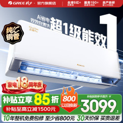 格力 KFR-35GW/NhMb1BG 新一级能效变频冷暖 1.5匹 壁挂式空调