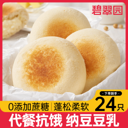 碧翠园 豆乳餐包面包纳豆16只早餐糕点便携代餐饱腹夹心奶酪软面包