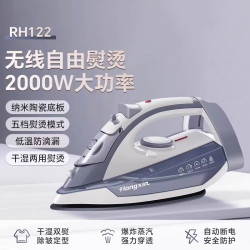 上海红心 红心无线电熨斗家用充电手持小型蒸汽熨烫机裁缝大功率烫斗RH122