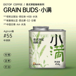 DGTOP 小满精品意式拼配咖啡豆454g(送一盒挂耳)