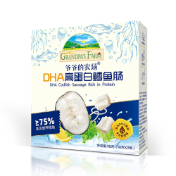 爷爷的农场 DHA高蛋白鳕鱼肠 原味 10g*9根