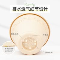 爱丽思 绿萝月季多肉大口径花盆爱丽丝园艺树脂波纹浮雕加厚花盆