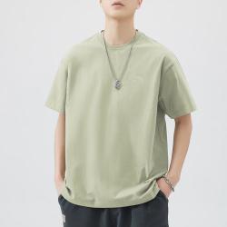 安踏 针织短袖男女学生夏季薄款纯色圆领套头宽松透气t恤中性休闲上衣