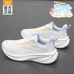 361° 跑鞋女鞋2026夏季网面透气轻便跑步鞋薄款耐磨减震中考运动鞋