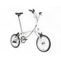 BROMPTON 小布A Line 哑光白 M把3速E版轻便便携折叠自行车