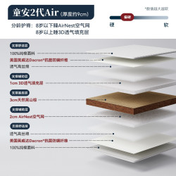 LYNPON HOUSEWARE 林芃童安2代儿童床垫青少年护脊专用独立弹簧空气纤维床垫0胶水硬