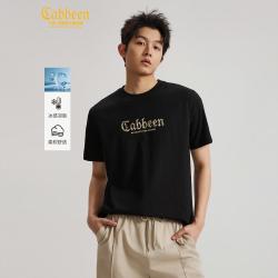 卡宾 冰爽亲肤质感金标logo26夏凉感通勤短袖T恤男