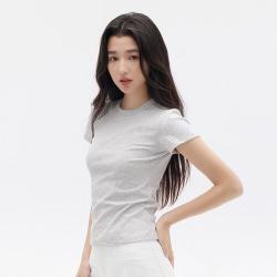 棉的美学 230g正肩打底衫短袖t恤女士内搭春夏季紧身修身显瘦高级上衣