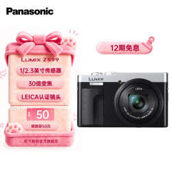 Panasonic ZS99 便携数码相机 30倍光学变焦 USB充电 轻巧便携  2030万像素 5轴防抖 ZS99银色