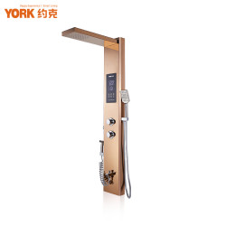 约克 YK-X3金集成热水器即热式电热水器一体式家用洗澡淋浴屏速热电热水器 5.