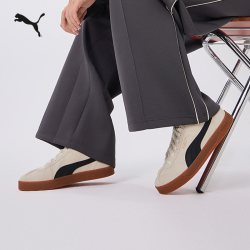 PUMA 男鞋女鞋 新款运动鞋情侣鞋翻毛皮鞋面低帮轻便缓震休闲鞋板鞋 381111-02