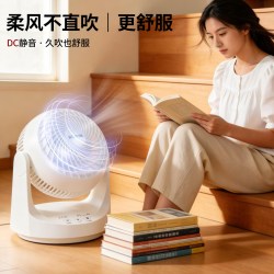 爱丽思 空气循环扇办公室家用小型静音桌面扇爱丽丝直流电风扇