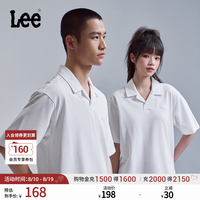 Lee 夏季新款标准版防晒紫外线Logo印花男女款凉感短袖polo衫