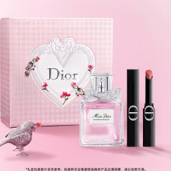 Dior 花漾锁色礼盒 香水口红女生礼物