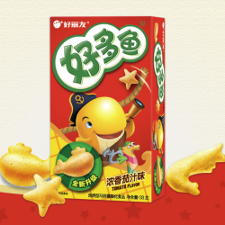 好丽友 好多鱼 饼干 浓香茄汁味 33g
