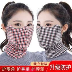 保暖口罩女冬季纯棉加厚加大成人防寒口罩防尘透气可水洗骑行面罩
