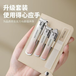 美甲便携指甲刀套装指甲剪指甲钳修甲修脚套装居家日用