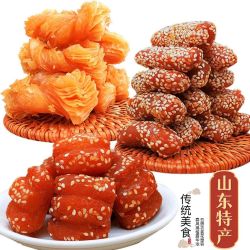 多香园 [山东蜜三刀]老式蜜三刀子果子传统糕点现做现发芝麻条点心散装