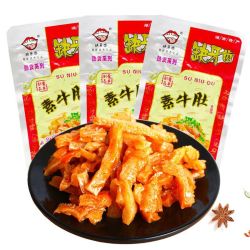 缺牙齿 素牛肚猛辣味湖南特产香辣魔芋爽素毛肚素耳尖整箱批发超辣