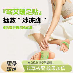 艾香村 艾草暖足贴草本热敷生姜养护驱寒祛湿足部自发热暖脚贴防寒保暖
