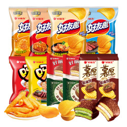 好丽友 大合集好友趣呀土豆厚切多口味巧克力派薯片酥脆零食