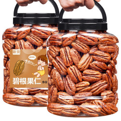 新货碧根果仁罐装包装奶香孕妇零食坚果干炒货核桃果仁坚果250g