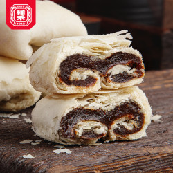 祥禾饽饽铺 年货送礼镇店三宝贵妃饼500g+枣泥卷250g+奶酥80g D