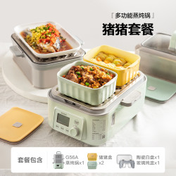 北鼎 电蒸锅多功能不锈钢蒸炖锅家用双层蒸锅自动神器可插电