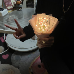 手工diy新年情人节礼物材料包送女友闺蜜清新迷你郁金香花束