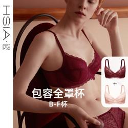 遐 内衣超薄蕾丝内衣舒适透气显小文胸罩大码女生穿搭