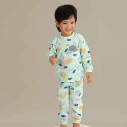 多比兔 Dobito/多比兔纯棉秋衣秋裤宝宝内衣套装婴幼儿童装打底贴身睡衣