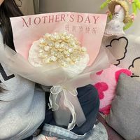 手工自制diy永不凋零玉兰花手捧花花束材料包情侣母亲节520礼物