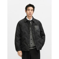 GXG 雅丹风轻薄羽绒服冬季新款宽松短款衬衫外套#G24DY24005