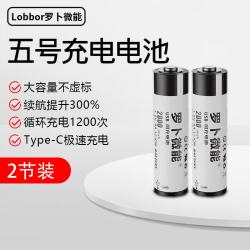 罗卜微能 恒压大容量快充 锂电池  2粒