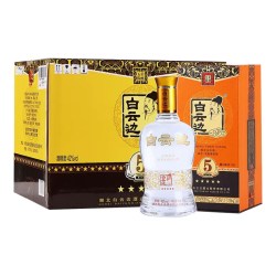 白云边 五星5星陈酿42度 兼香型白酒500ml*6瓶 整箱装