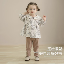 巴厘小猪 女宝宝两件套森系分体衣ins风