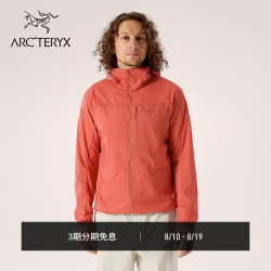 ARC'TERYX SQUAMISH HOODY 男子 风壳®夹克 STONE RED/绯岩红 M