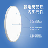 正泰 照明吸顶灯led卧室灯具套餐全屋客厅灯饰阳台过道餐厅薄现代简约 白光-24W主推
