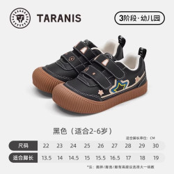 泰兰尼斯 童鞋春秋新款儿童幼儿园室内外鞋男童休闲板鞋女童入园鞋