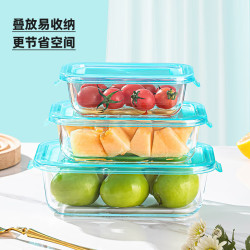 乐唯诗 高硼玻璃保鲜碗可微波加热 乐透收纳盒小号400ml