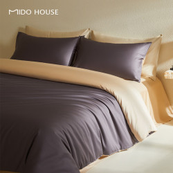 MIDO HOUSE 铭都100支新疆长绒棉床上四件套 1.5/1.8m 床单款 被套200*230cm
