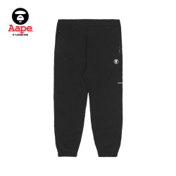 Aape 旗舰店男装秋冬猿颜字母印花纯色束脚休闲长裤6901XXJ