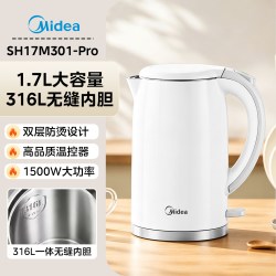 美的 电热水壶2026新款家用烧水壶316L不锈钢电水壶煮开水壶大容量