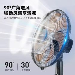 奥克斯 电风扇家用轻音卧室台式落地风扇客厅立式大风电扇2026新款