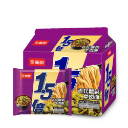 今麦郎 方便面泡面袋装 1.5倍速食拉面方便速食整箱 老坛酸菜面
