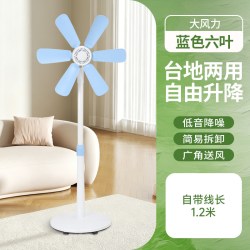 祥珑 小型电风扇落地扇家用立式大风力电扇出租屋宿舍插电小风扇桌面