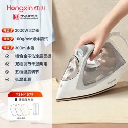 上海红心 电熨斗家用手持小型蒸汽熨烫机裁缝店烫斗大功率烫衣1370